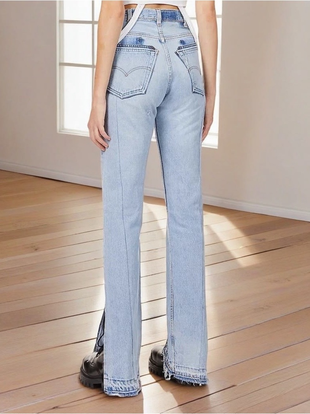 EB Denim vintage unraveled Jeans